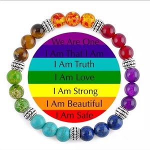 NEW Prayer Healing 7 Chakra Bead Bracelet